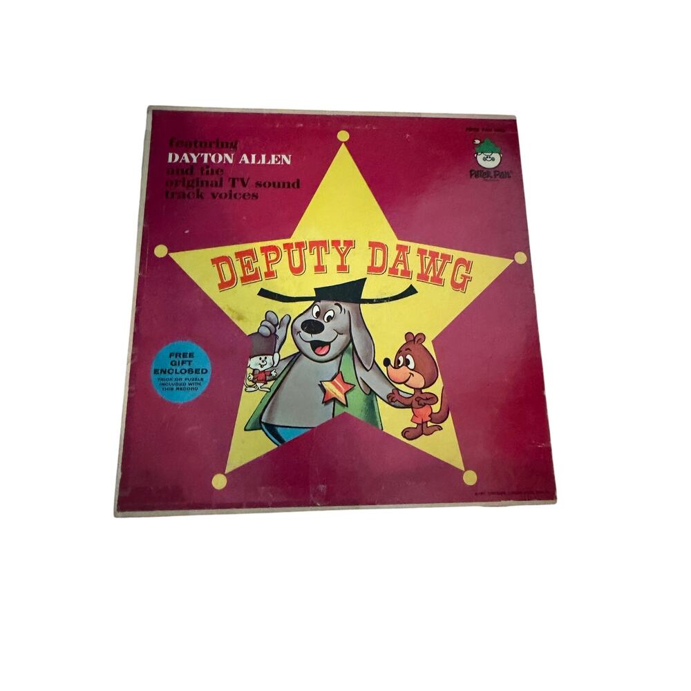 Vintage Peter Pan "Deputy Dawg" Vinyl LP Record Album
